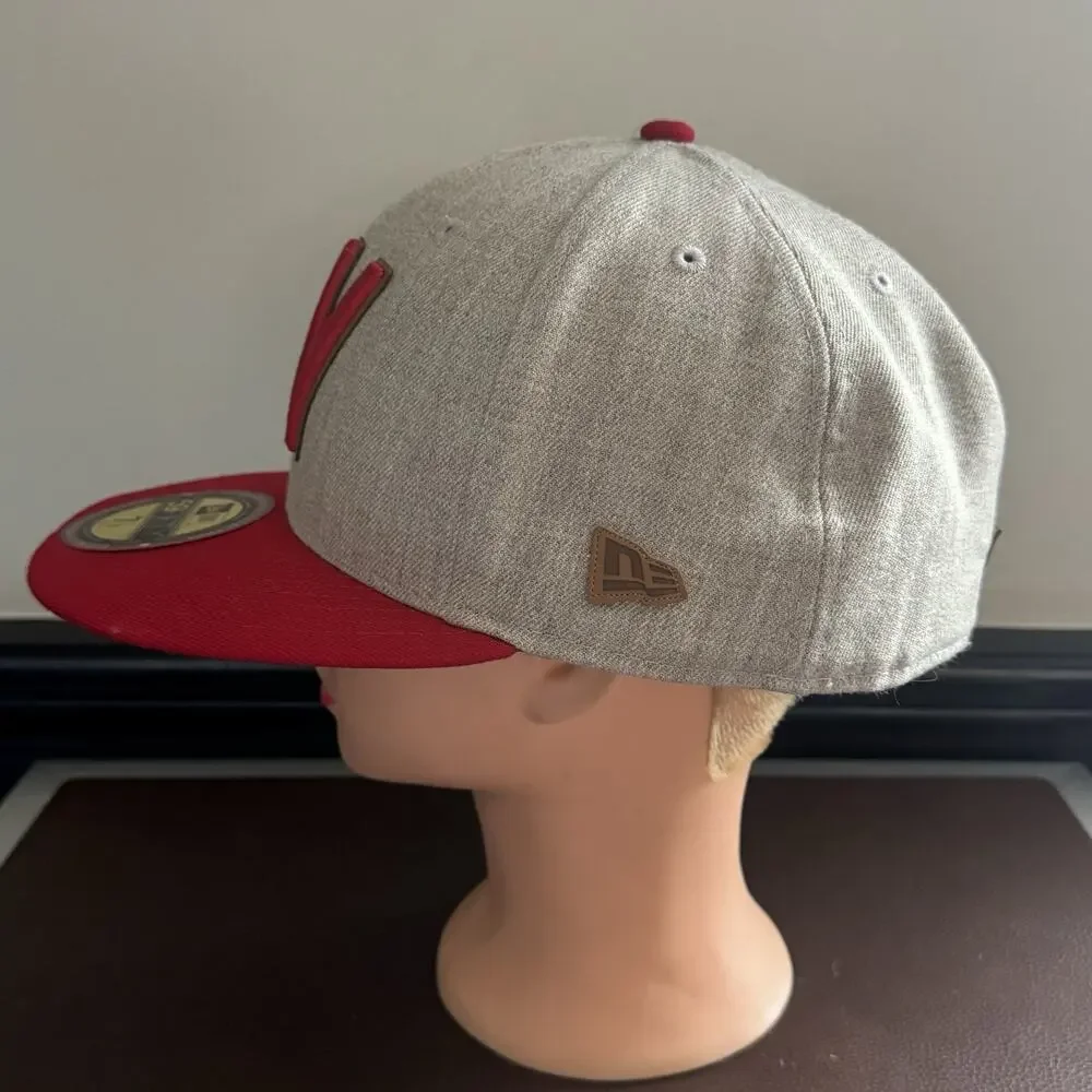 Washington Senators New Era 59Fifty Fitted Hat 7 1/2 Red & Gray